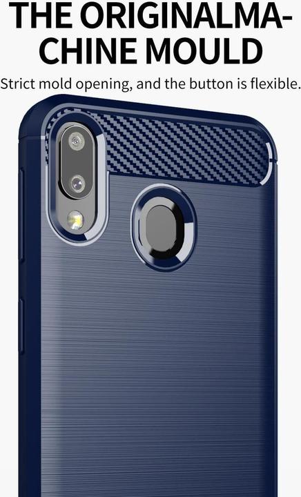 Produktbild Cadorabo TPU Ultra Slim carbon edelstahl Kombi Cover (Samsung Galaxy A10s, Samsung Galaxy M01s)