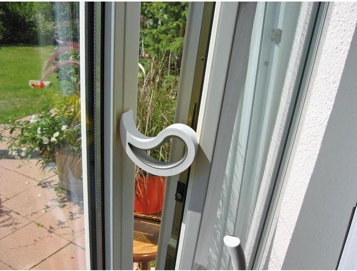 Image du produit Stoppy Serrure de porte 10 x 5,5 x 2 cm, blanc
