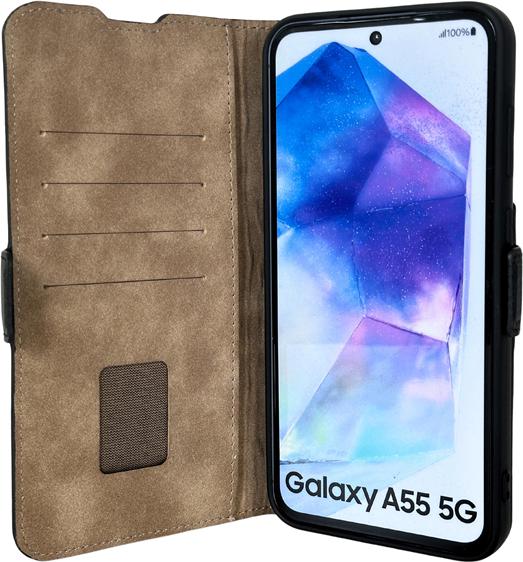 Immagine prodotto Mike Galeli Copertina per libri in vera pelle Fabio nero (Samsung Galaxy A55)