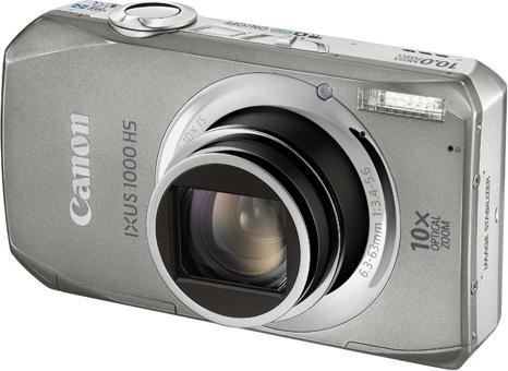 Canon IXUS 1000HS, 10 MP, 10x Zoom, Full-HD Movies, Silber (1/2,3'')