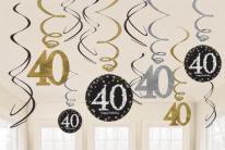 Image du produit Amscan Décorations 40 ans "Joyeux anniversaire
