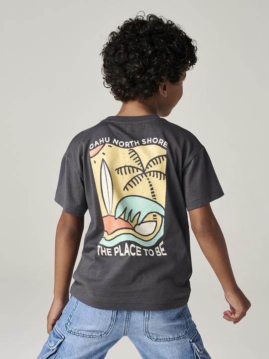 Actual product image Vertbaudet Jungen T-Shirt mit Motiv vorn und hinten, mit Recycling-Baumwolle (104)