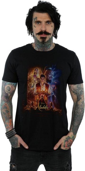 Actual product image Disney Mens Aladdin Movie Poster T-Shirt (XL)