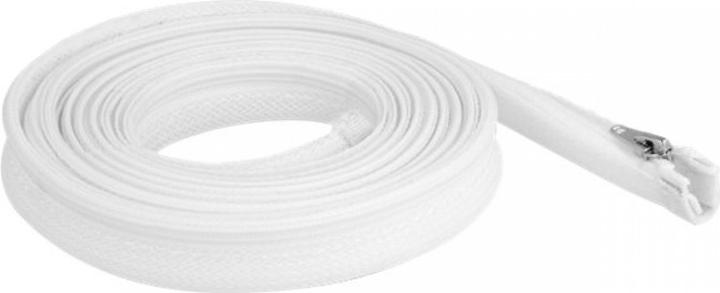 Image du produit Delock Gaine tressée avec fermeture éclair résistante à la chaleur 3 m x 20 mm blanc (Gaines pour câbles, 300 cm)