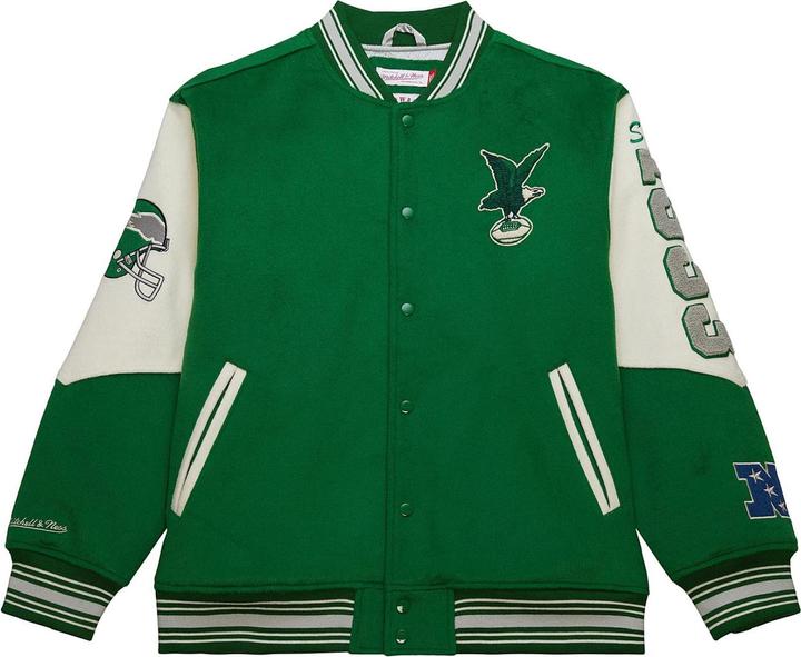 Mitchell & Ness M&N Legacy Varsity Wool Jacke - NFL Philadelphia Eagles - L (L)
