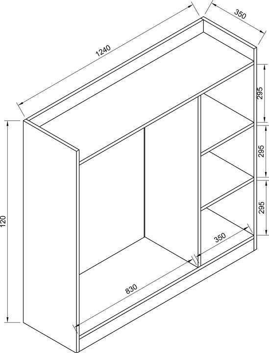 Produktbild VCM Palosa (120 x 35 x 124 cm)