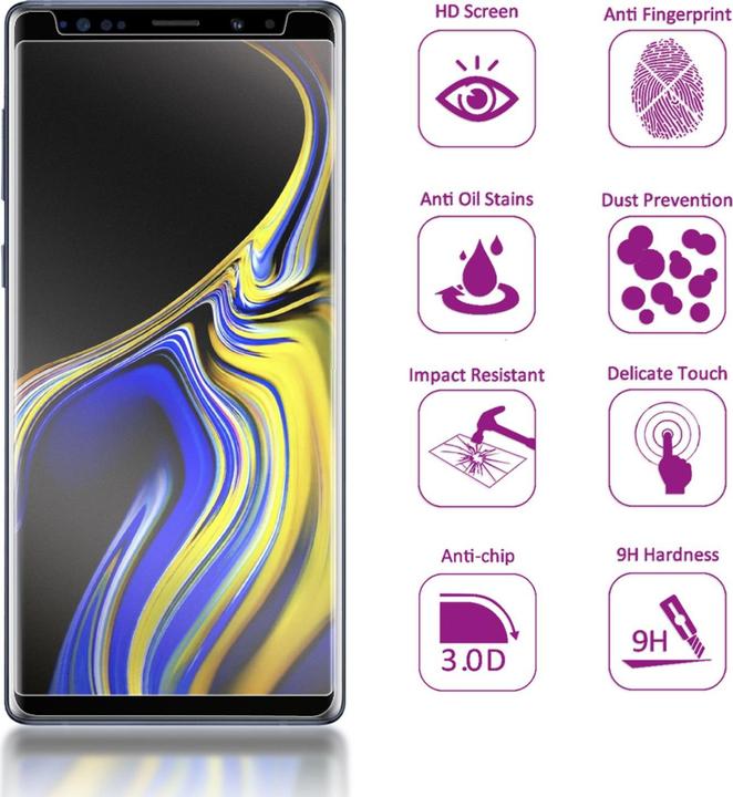 Produktbild Nalia Sicht-Schutzglas (1 Stück, Samsung Galaxy Note 9)