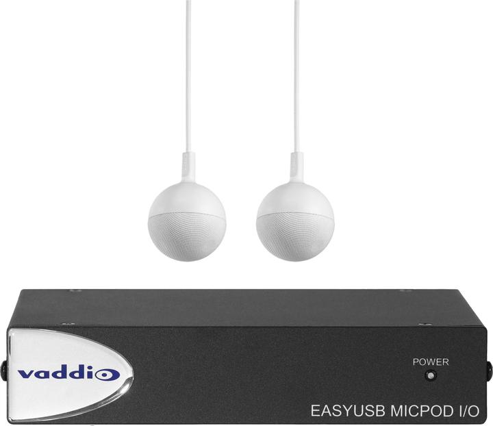 Actual product image Vaddio EasyUSB MicPOD I/O with Two CeilingMICs (white)