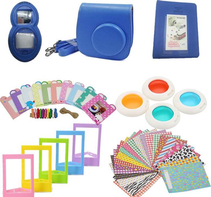 Produktbild JTI Zubehörset für Fujifilm Instax Mini 8/9 - Cobolt Blue (Kamera Zubehörtasche)