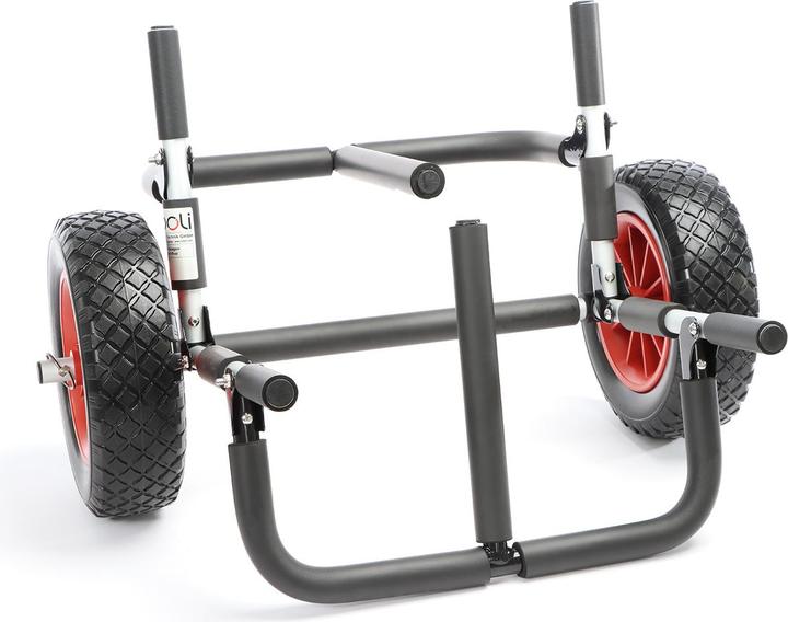 Image du produit Toboli Chariot Transport Double pliable 2 Planche SUP Planche de surf Ski nautique 45kg max. Pneu PU