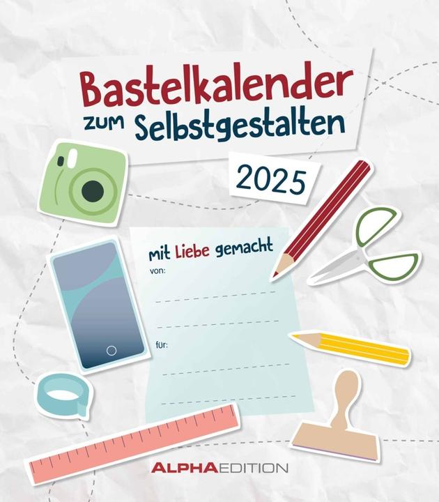 Produktbild Alpha Edition Do-it Yourself weiss 2025 - Bastelkalender - Wandkalender - DIY-Kalender - 21x24 (21 x 24 cm, Harter Einband, Deutsch)