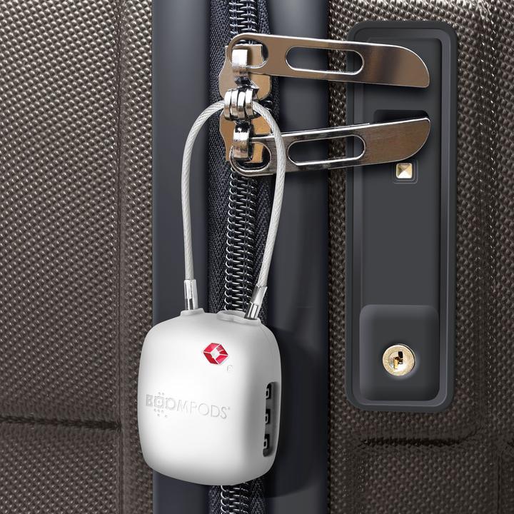 Produktbild Boompods LOCK TSA Bag Tracker White (Apple)