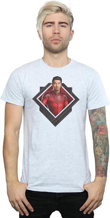 Actual product image Mens Shang-Chi And The Legend Of The Ten Rings Photo Crest T-Shirt (3XL)