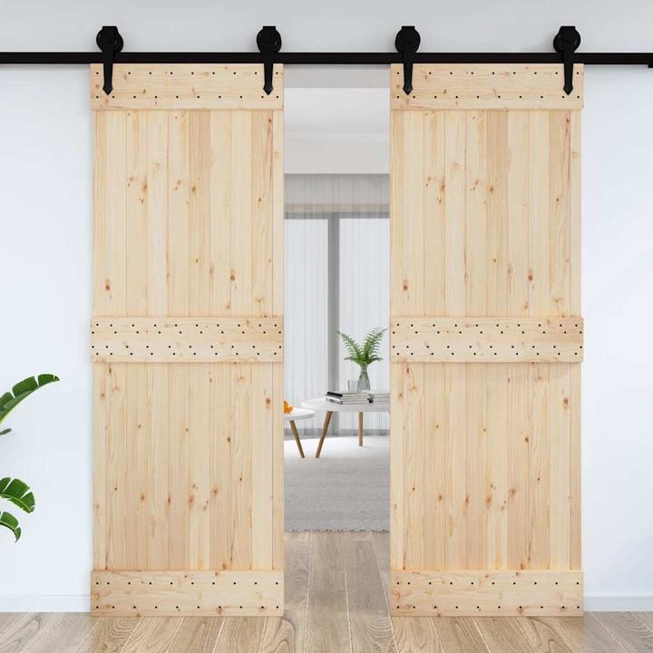 Immagine prodotto VidaXL Scheunentür 80x210 cm Massivholz Kiefer