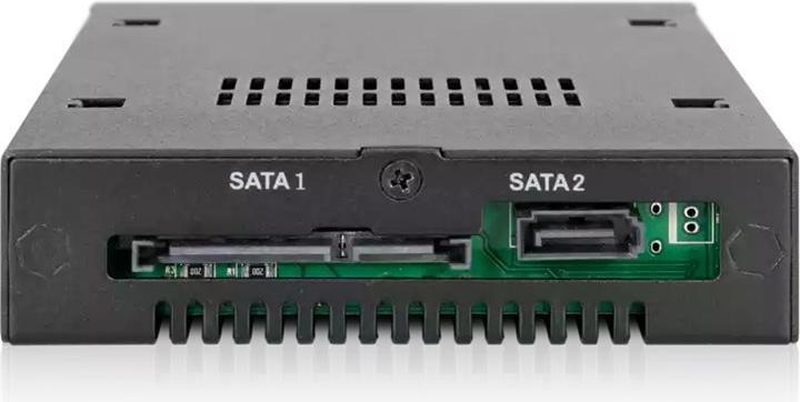 Actual product image Icy Dock MB492SKL-B 3.5in Case 2.5in HDD or SSD SAS SATAIII for industrial systems with dust cover....