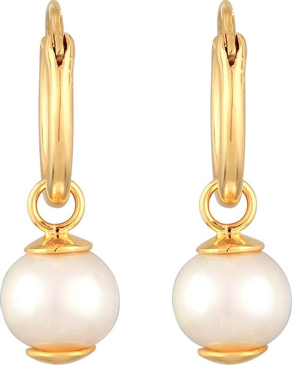 Produktbild Elli Ohrringe Creolen Süsswasserperle Einhänger 925 Silber (925 Sterling Silber)