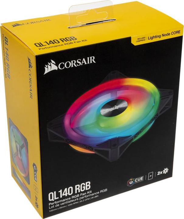 Actual product image Corsair iCUE QL140 RGB (140 mm, 2 x)