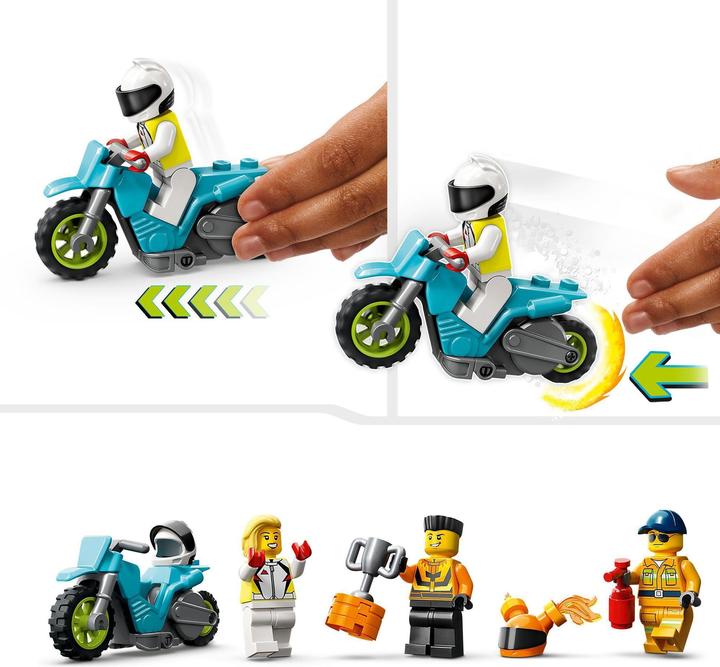 Produktbild LEGO Stunttruck mit Feuerreifen-Challenge (60357, LEGO City)