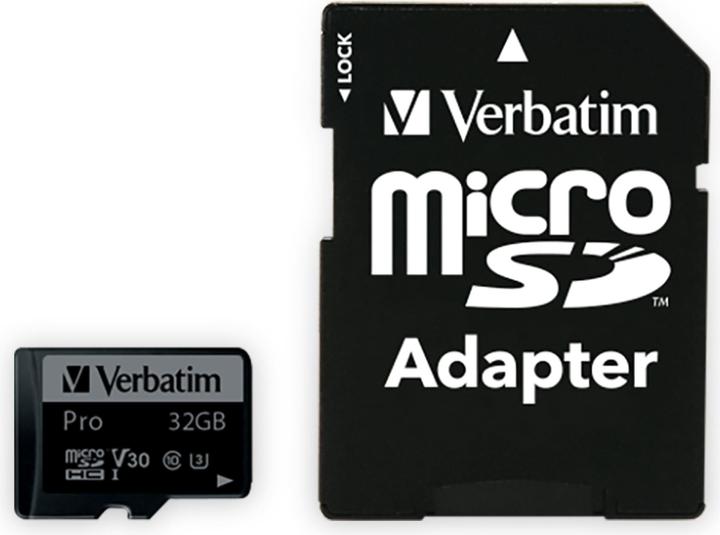 Immagine prodotto Verbatim Pro (32 GB, microSDHC, U3, UHS-I)