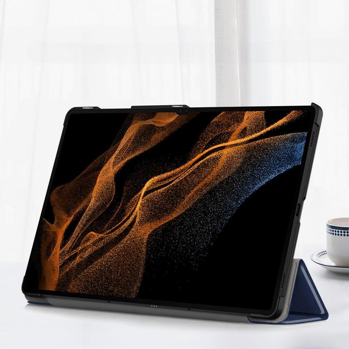 Produktbild Cover-Discount Galaxy Tab S9 Ultra - Tri-fold Smart Case blau (Galaxy Tab S9 Ultra)