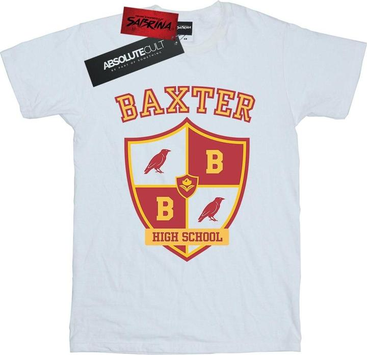Actual product image Chilling Adventures of Sabrina Womens/Ladies Baxter Crest Cotton Boyfriend T-Shirt (L)