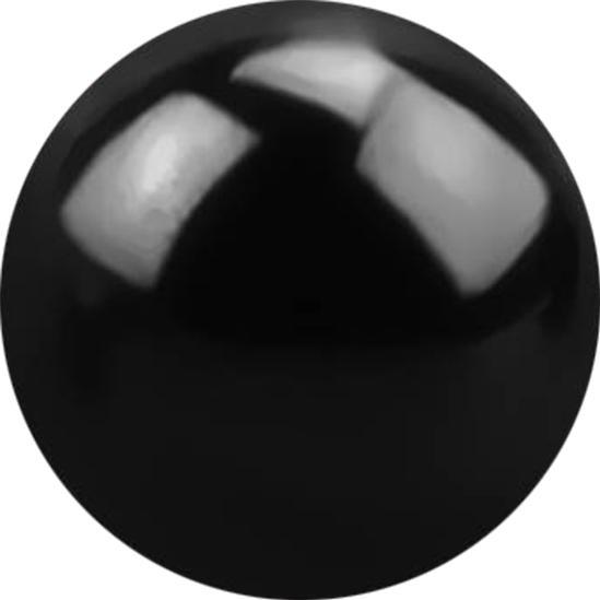 Image du produit Star Piercing Micro boule noire (sans laiton, Acier chirurgical 316L)