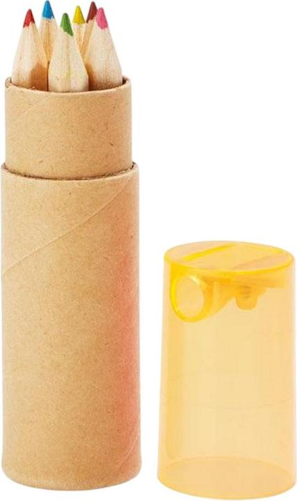 Image du produit MidOcean - Crayons de couleur PETIT LAMBUT (Orange transparent, 6 x)