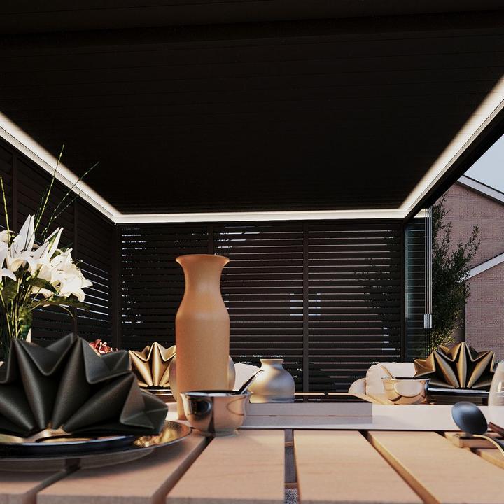 Actual product image Ventaris LED lighting pergola all-round set of 2 (one length and one width) (400 cm, 2 cm)