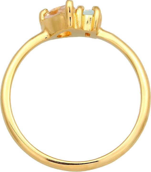 Produktbild Elli PREMIUM Ring Topas Tropfen Elegant 925 Silber (54, 925 Silber)