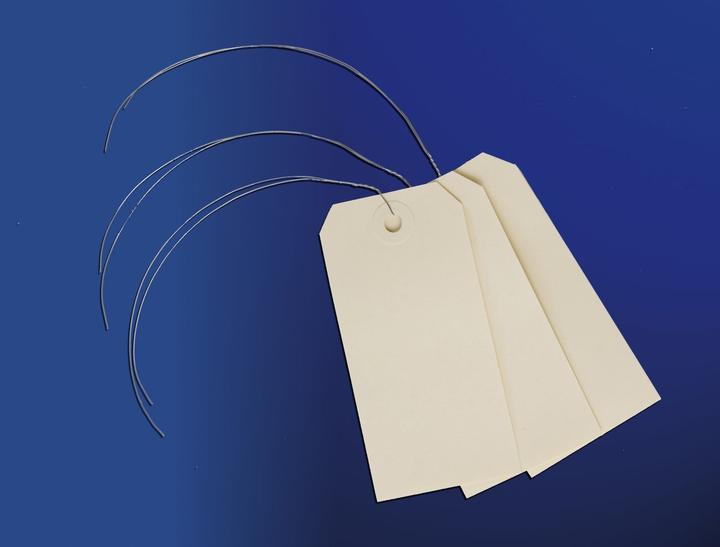 Produktbild Avery Dennison Gepa„ckanh„nger, 100 x 51 mm, neutral, mit Draht