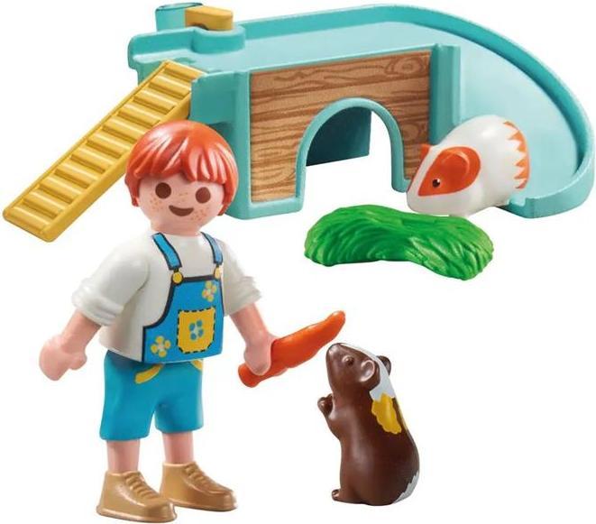 Immagine prodotto Playmobil Ragazzo con porcellino d'India (71746, Playmobil La mia vita)
