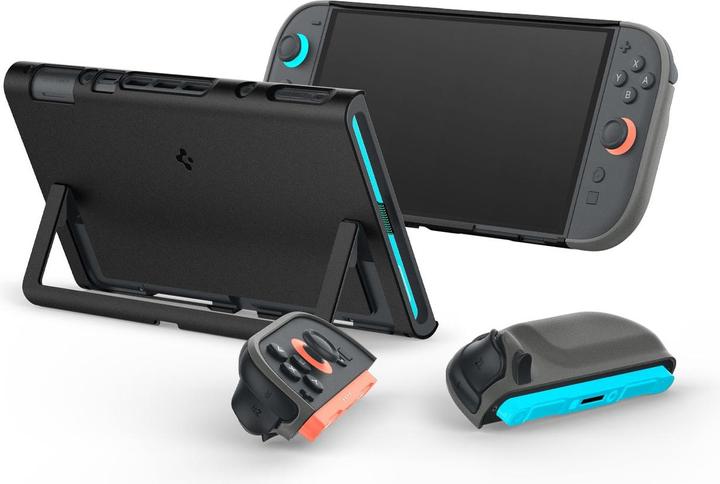 Productafbeelding Spigen - Protective Case Nano Pop - for Nintendo Switch 2, Slim, with Kickstand - Black Sesame (Switch)