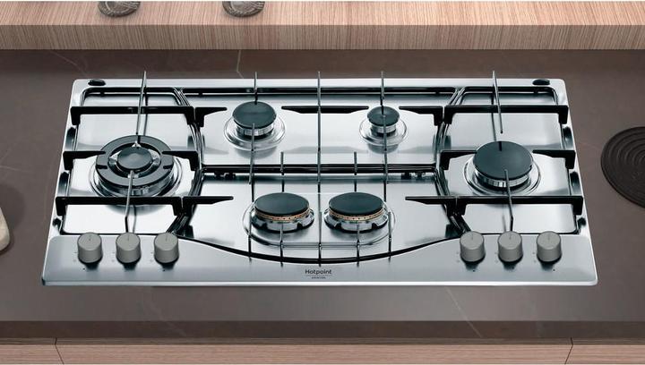 Actual product image Hotpoint PHN 962 TS/IX/HA Stainless steel Built-in 90 cm Gas 6 Cooker(s)