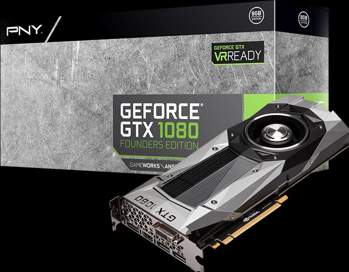 Produktbild PNY GeForce GTX 1080 Founders Edition (8 GB)