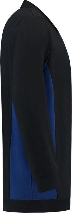 Actual product image Tricorp Sweatshirt Polo Collar Bicolor Chest Pocket NavyRoyalblue Gr. L (L)