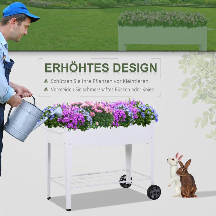 Produktbild Outsunny Mobiler Pflanzenwagen mit Stauraum
