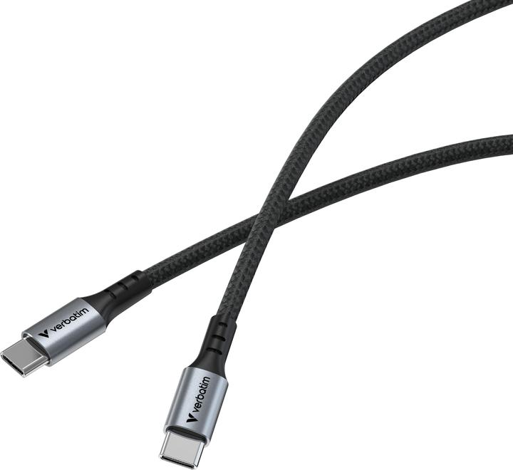 Actual product image Verbatim Sync & Charge Cable - 60W USB-C to USB-C 120 cm (1.20 m, USB 2.0)