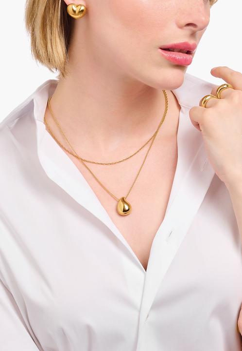 Image du produit Thomas Sabo Chaîne avec pendentif en forme de goutte organique (Argent 925, 45 - 50 cm)
