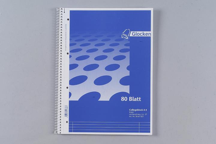 Produktbild Glocken Collegeblock " (A4, Liniert, Kein Einband)
