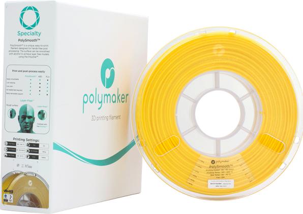 Image du produit Polymaker Filament PolySmooth 1612125 2. (PVB, 2.85 mm, 750 g, Jaune)