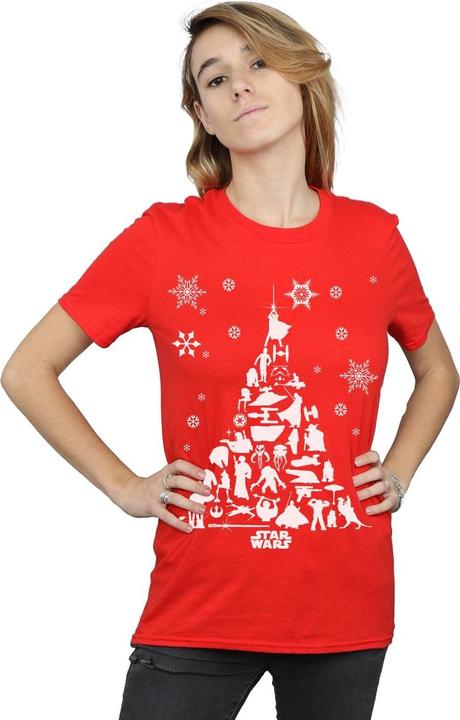 Immagine prodotto Star Wars Christmas Tree Maglietta Ampia Donna (L)