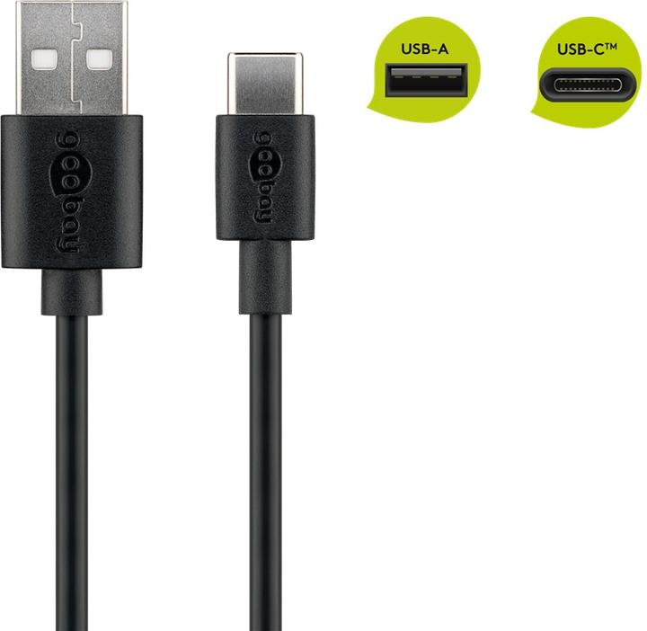 Produktbild Goobay USB-A to USB-C Kabel (1 m, USB 2.0)
