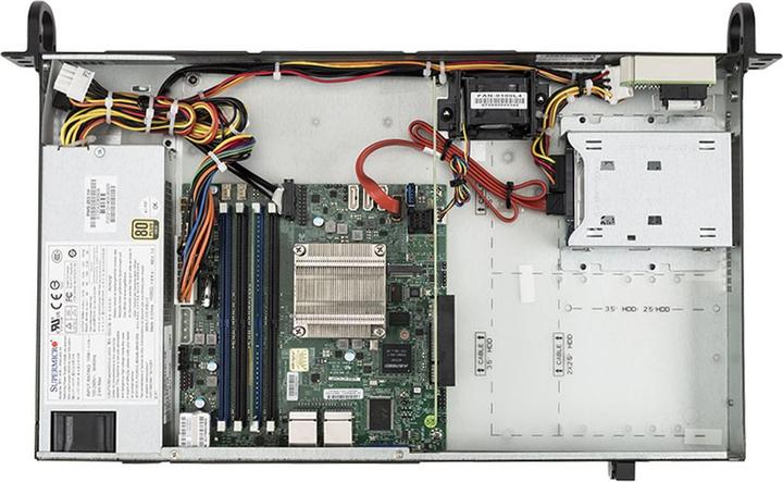 Produktbild Bluechip SERVERline R11201s (Intel Atom C3558, 8 GB, Rack Server)