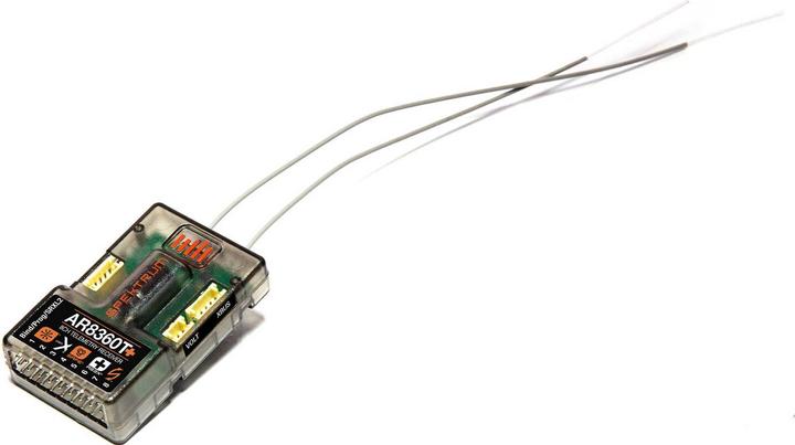 Actual product image EMPFÃ„NGER AIR AR8360T+ 8CH DSMX Integrated Telemetry AS3X+ & SAFE