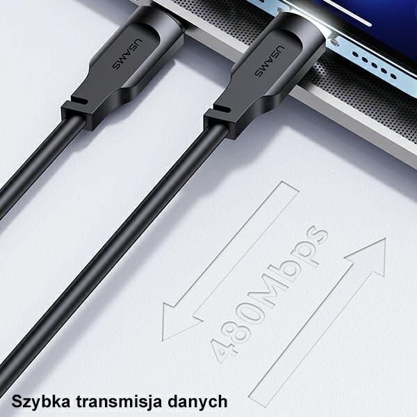 Immagine prodotto Usams Cavo di ricarica da Type-C a Lightning PD - Nero (1.20 m, USB 3.0)
