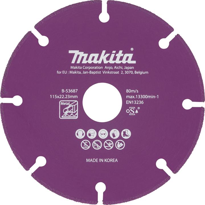 Makita Diamond saw blade for angle grinder 115/22.23