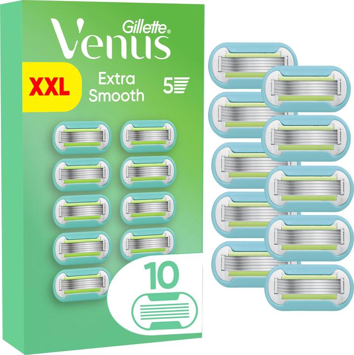 Venus Optic Venus - Gillette Venus Extra Smooth Razor Blades - Green/White - 10 pcs (10 x)