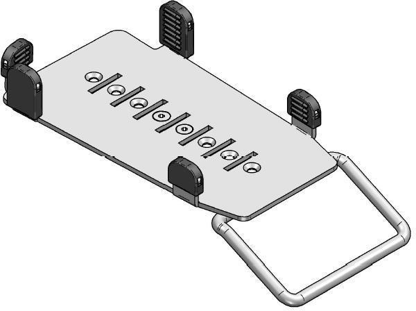 Ergonomic Solutions Ingenico iPP350 MultiGrip Plate with Handle Noir