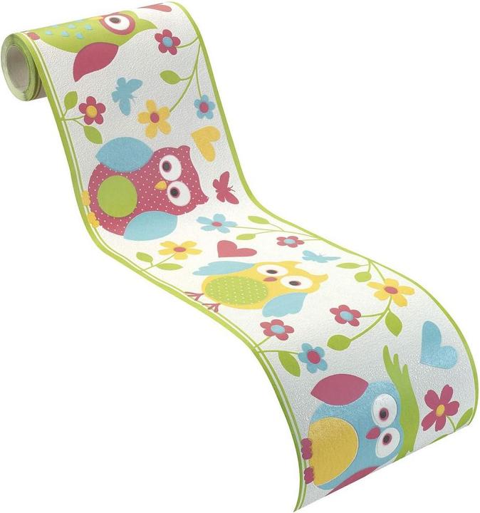 Produktbild Rasch Bordüre Kids & Teens 2016 Eule bunt (5 x 17 cm)