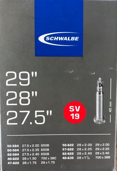 Image du produit Schwalbe Sv19 (Presta (SV), 28", 29", 27.5", 40 mm)